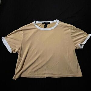 Crop top, forever 21, yellow Small